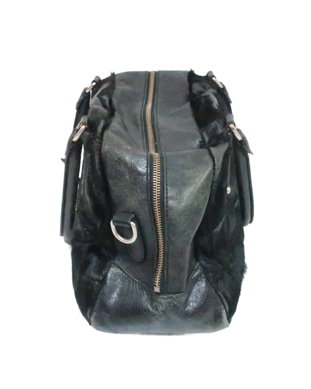 Prada Black Pony Hair Shoulder Bag